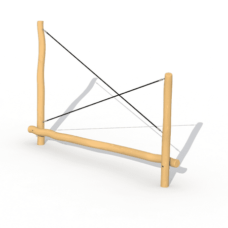 קורת איזון ושיווי משקל מעץ רוביניה RO361 | חוויית תנועה ויציבות לילדים – פיברן