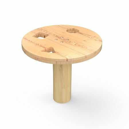 שולחן חול למשחק לילדים RO1101 | מעץ רוביניה טבעי ועמיד – פיברן מתקני משחק