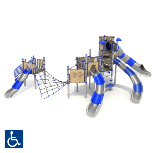 מתקן שעשועים משולב מנירוסטה דגם FHX-6037