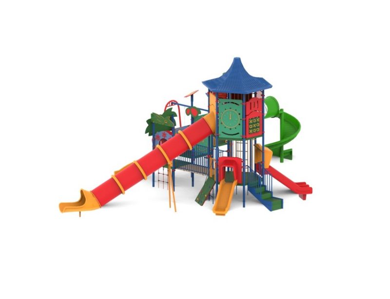 מתקן מתכת משולב דגם נופר | פיברן מתקני משחק