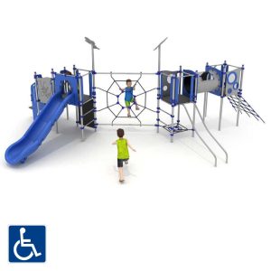 מתקן שעשועים משולב מונגש מנירוסטה דגם FEVO-8334