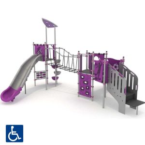 מתקן שעשועים משולב מנירוסטה דגם FEP-8401