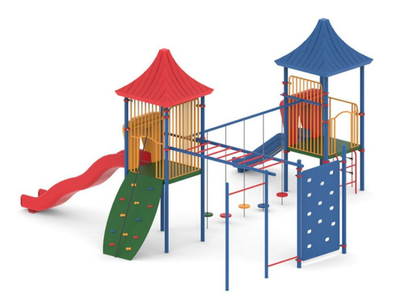 מתקן שעשועים ממתכת דגם "שרף" ka-8278 - פיברן