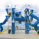 מתקן שעשועים ממתכת דגם ריביירה KA-8431- פיברן