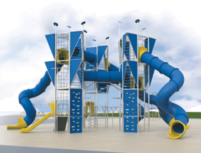 מתקן שעשועים ממתכת דגם ריביירה KA-8431- פיברן