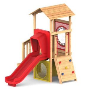 מתקן שעשועים משולב מעץ דגם בארי