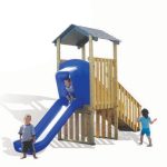 מתקן שעשועים משולב דגם "פעוטות" KC-6503- פיברן