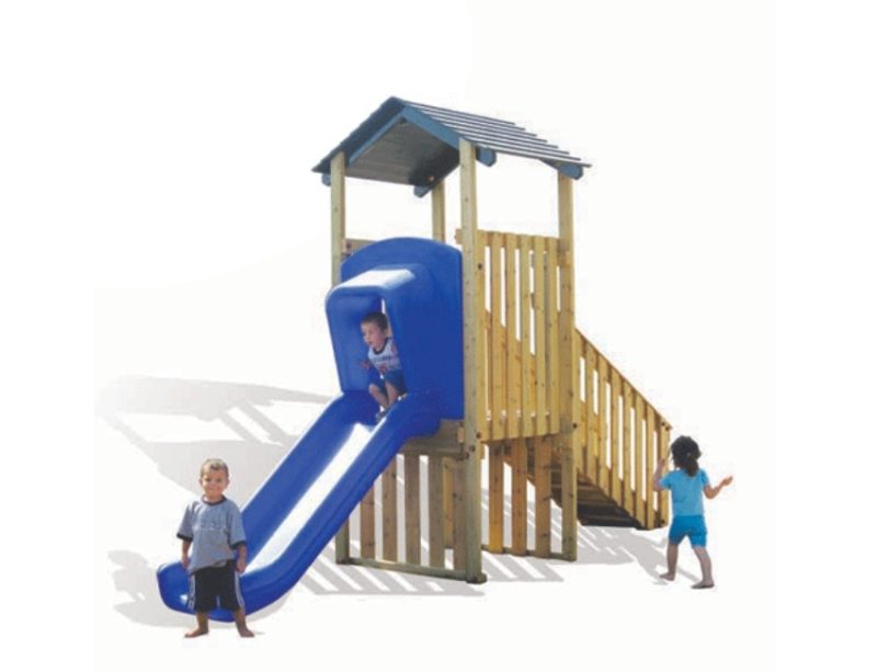 מתקן שעשועים משולב דגם "פעוטות" KC-6503- פיברן