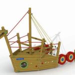 ספינת שעשועים מעץ מק"ט P-U100- פיברן