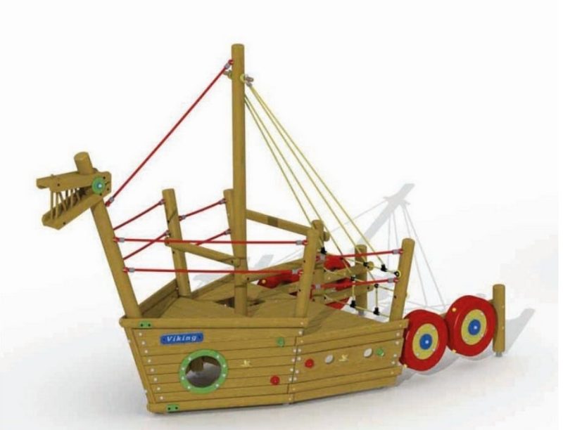 ספינת שעשועים מעץ מק"ט P-U100- פיברן