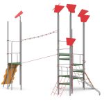 מתקן שעשועים משולב ממתכת דגם שחפים X-205.02
