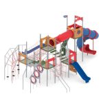 מתקן אקסטרים משולב ממתכת דגם אמזונס X-235.02