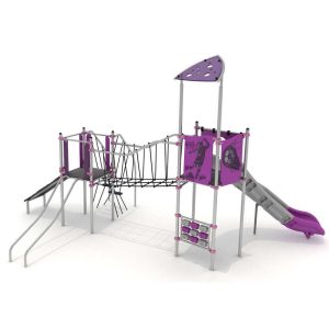 מתקן שעשועים משולב מנירוסטה דגם FHX-8102