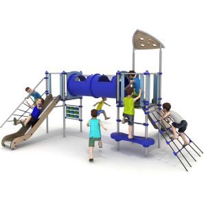 מתקן שעשועים צבעוני משולב מנירוסטה דגם FHX-8007