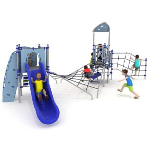 מתקן שעשועים כבלים משולב מנירוסטה דגם FHX-8206