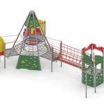 מתקן שעשועים ממתכת דגם פירמידה KA-8429 - פיברן