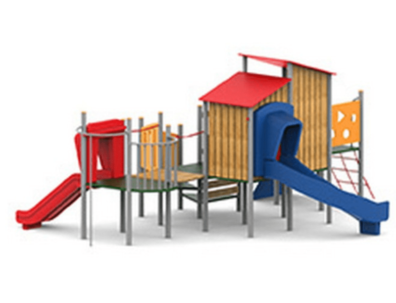 מתקן שעשועים ממתכת דגם אלמוג KA-8430- פיברן