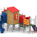 מתקן שעשועים ממתכת דגם אלמוג KA-8430- פיברן